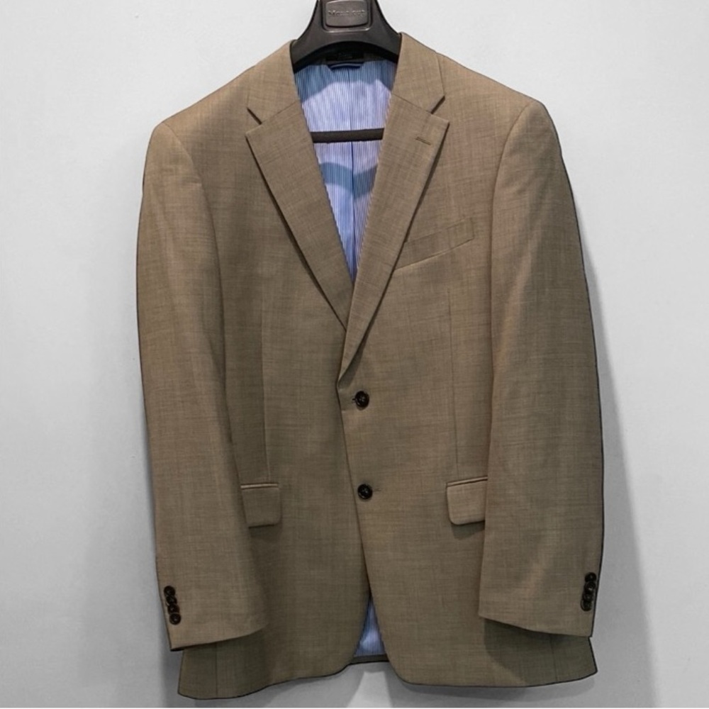 Tommy Hilfiger Tan Blazer Suit Sport Jacket Size 42R